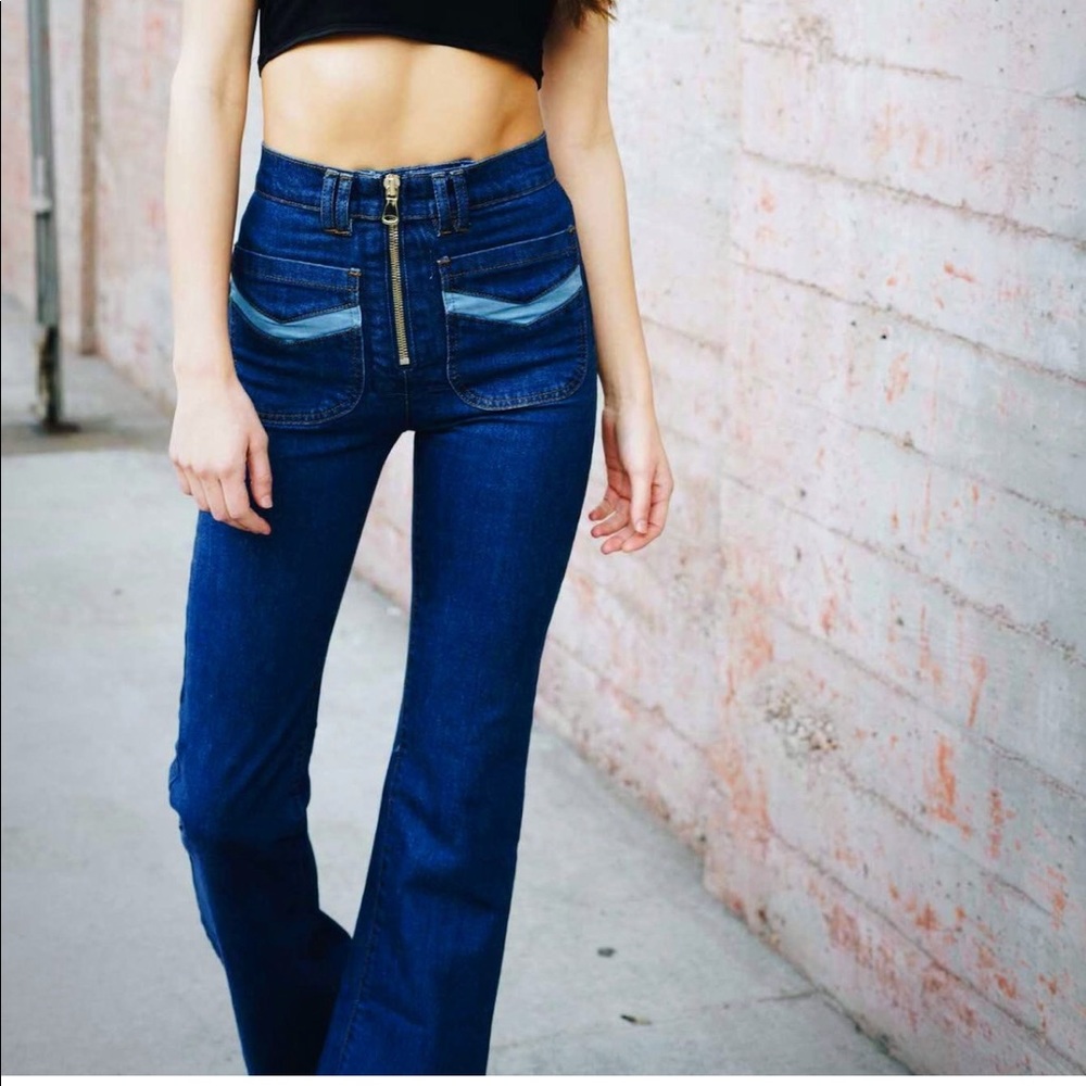 REVICE Blair Flare Luxury Blue Wash Jeans